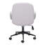Chaise de bureau pivotante à hauteur ajustable beige et noire