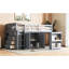 Lit mezzanine simple en bois d'hévéa avec bureau coulissant et - taille gris sous le rangement-930518799