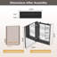 Armoire à pharmacie en aluminium à miroir avec 2 tablettes Omeed-1967116836-1963448767