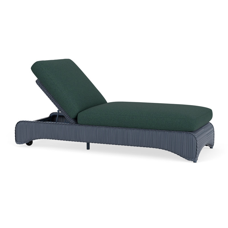 Loom Outdoor Chaise Lounge, Denim Blue, Deering Cadet
