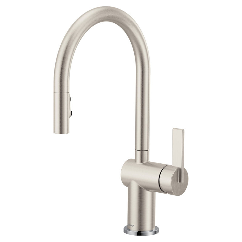 Moen Cia One-Handle High Arc Pulldown Kitchen Faucet with Power Boost, Spot Resist Stainless