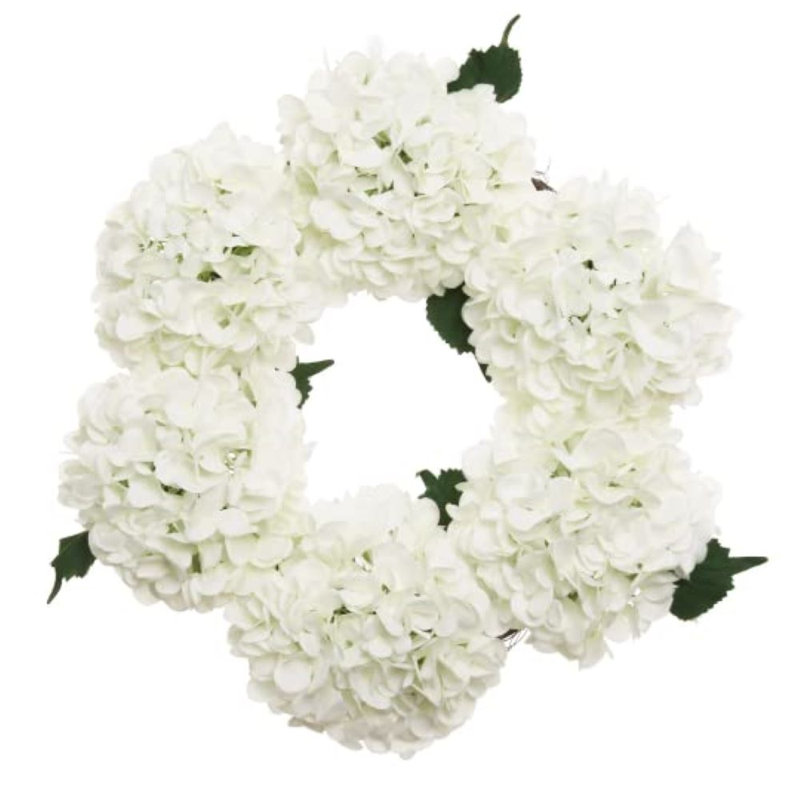 White 18 inch Tall Wreath