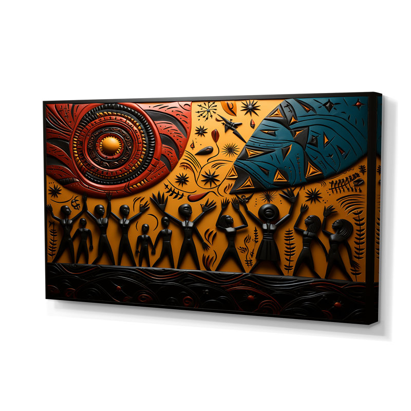 «African Tribal Rhythms», art mural tribal africain