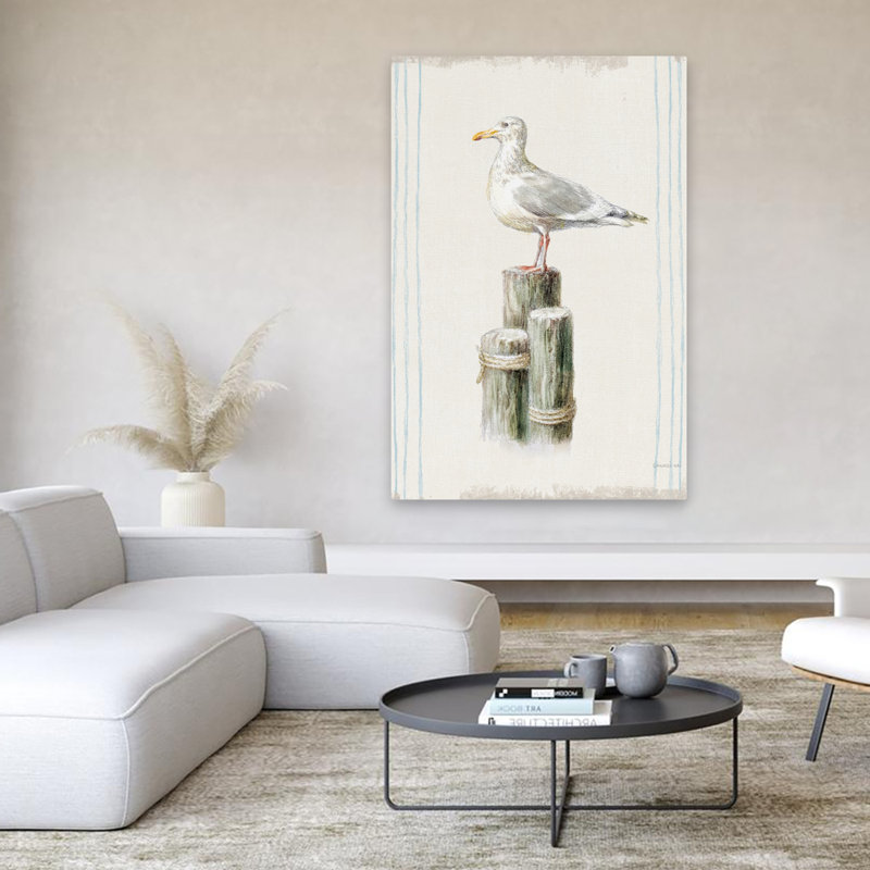 Animaux et plage, H 60 po x l 40 po