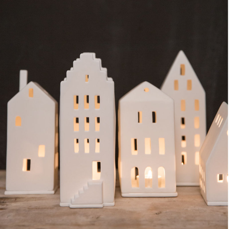 Porcelain Village House - Tower - 8.1"