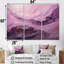 Ensemble d'art mural sur toile Tuba Terrain Mountainous Mauve VI - Encre liquide-107759275-107759278