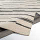 Rune Striped Handmade Tufted Wool Area Rug in Beige/Charcoal