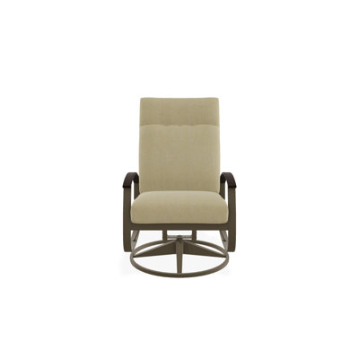 Chaise de patio pivotante avec coussins Askar