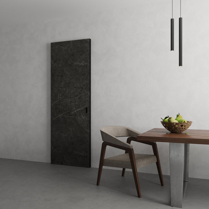 Grange cachée avec bords noirs | Planum 0010, 36 po x 80 po, Pietra