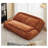 Convertible Chenille Lazy Sofa Bed - Extra Large Floor Couch & Pet Lounger with 5 Adjustable Positions