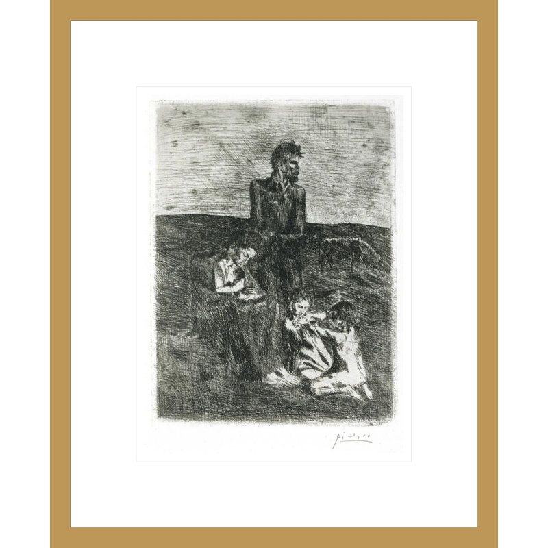 «The Poor» par Pablo Picasso, impression giclée sur cadre, H 16,75 po x l 13,69 po