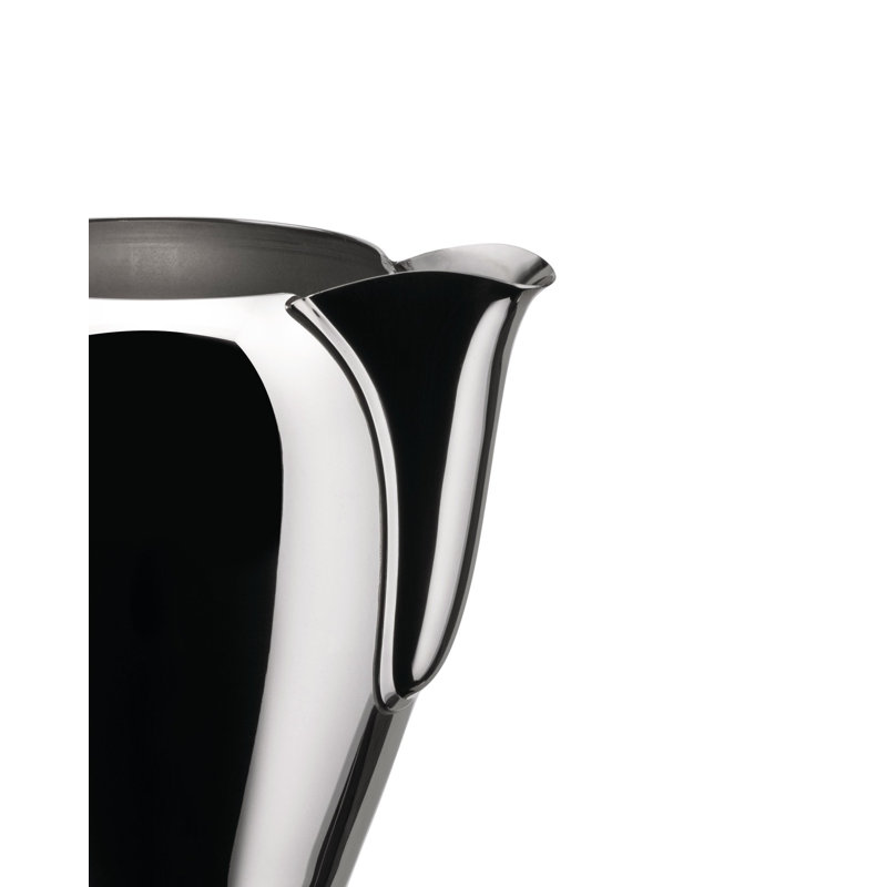 Bombé Milk Jug, Stainless Steel/Black
