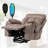 Chira 26 in Oversized Velvet Fabric Massage Chair, Warmth Heat. Elderly Comfort-1138307030
