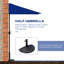 Parasol de balcon extérieur demi-parasol 8 pi-1252191306