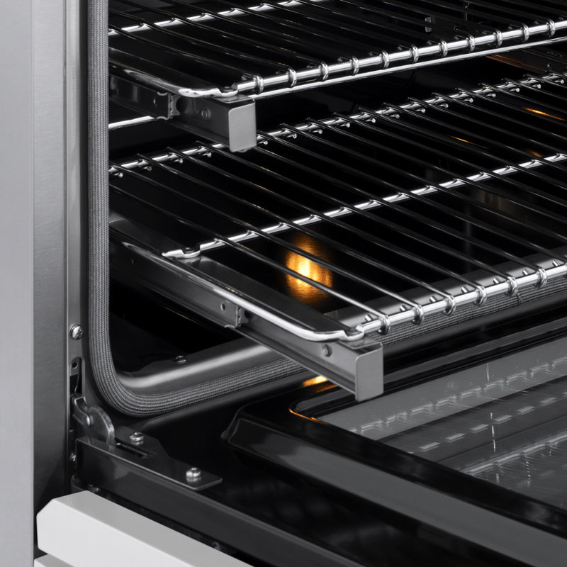 ZLINE Autograph 48 in. Marino Gas Range w/ 8 Gas Burners & White Doors w/ Gold Accents