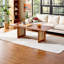 Rattan Solid Wood Rectangular Coffee Table