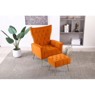 Accent Chair with Ottoman
