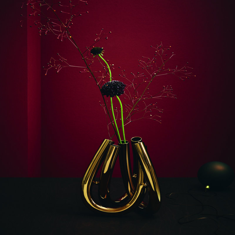 Triu Borosilicate Glass Jar, Gold