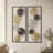 Metal Abstract Black Wall Decor Set
