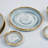 Preciosa Modern Nordic Style Golden Border Marble & Ceramic Tableware Sets
