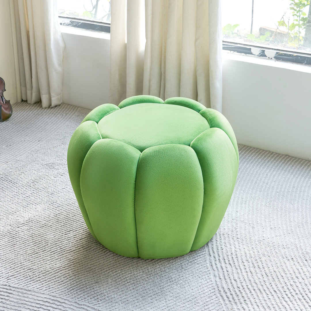 Upholstered Ottoman with Storage Velvet Vanity Stool for Living Room Mercer41 Upholstery 