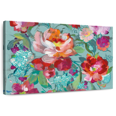 Harnek turquoise floral Medley