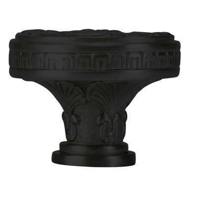edgar berebi hamilton knob in matte black plate