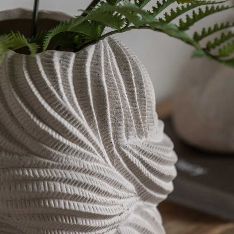 Deannette Stoneware Table Vase, 24 H x 24 W x 24 D cm