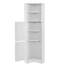 Grande armoire d'angle pour salle de bain avec portes et tablettes réglables pour la salle de bain-432730588