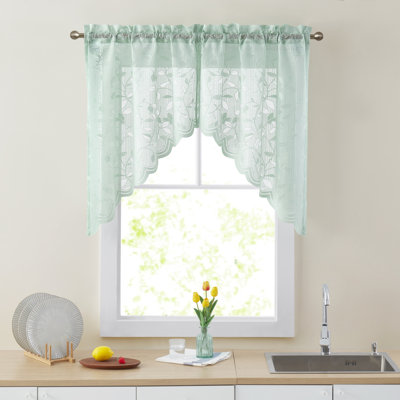 Eriah Floral Swag 60" Window Valance