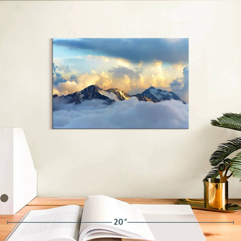 Alvord Alpine Snowy Mountains, 8" H x 12" W