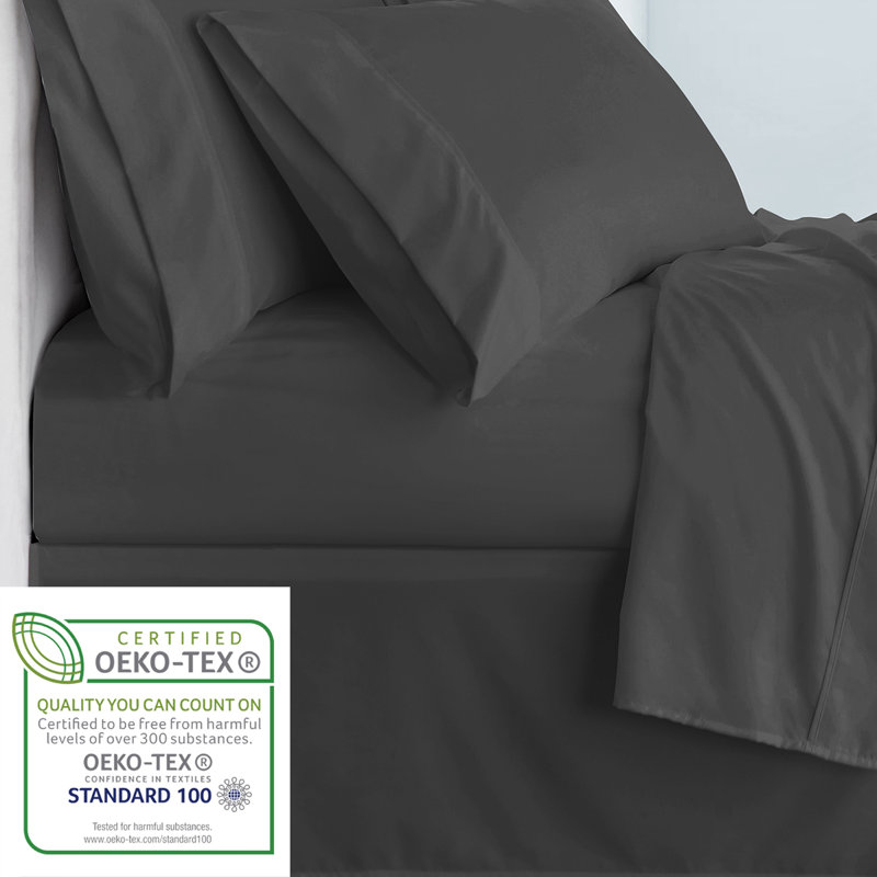 Drap-housse en microfibre Swift Home, gris