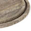 Sutton Round Travertine Tray Set