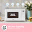 Living And Home 44cm 20m³ L 700W - Watt External Microwave with Sensor Cooking and Air Frying Capability-97966947