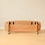 Table basse en bois massif avec tablette de rangement, structure en H robuste, facile à assembler-1453998973