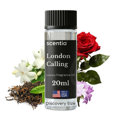 Huile pour diffuseur Scentia Resort Inspired by Ferrari - 20 ml 0,67 oz liq. - Mélange d'huiles essentielles avec thé blanc, bois de cèdre et lime soku pour diffuseurs et humidificateurs d'aromathérapie - London Calling