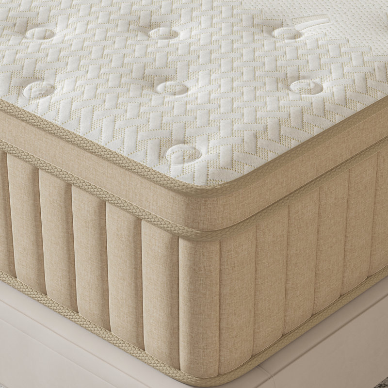 Grand matelas hybride 12 po - Ressorts mi-ferme, matelas dans une boîte