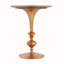 Petite table de bout ronde dorée