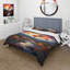 Ensemble de housse de couette en microfibre / polyester orange Hot Air Ballon Collage II Bedding-1300171188