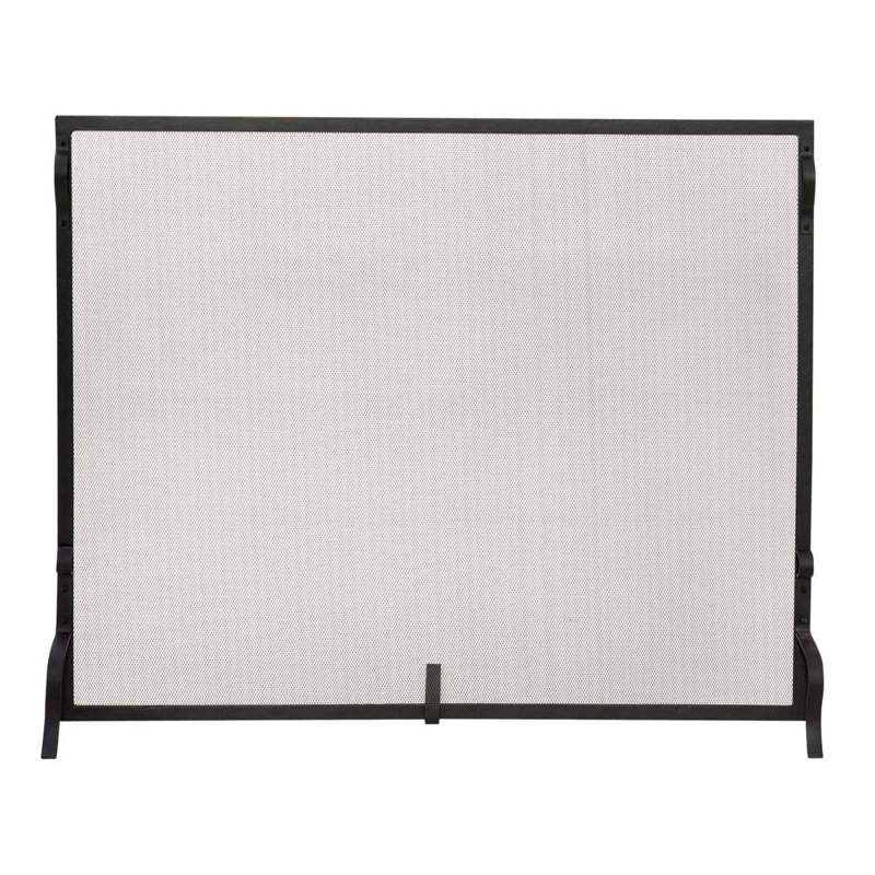 Pare-étincelles en acier à panneau simple Accardi, H 33 po x l 44 po x P 8 po