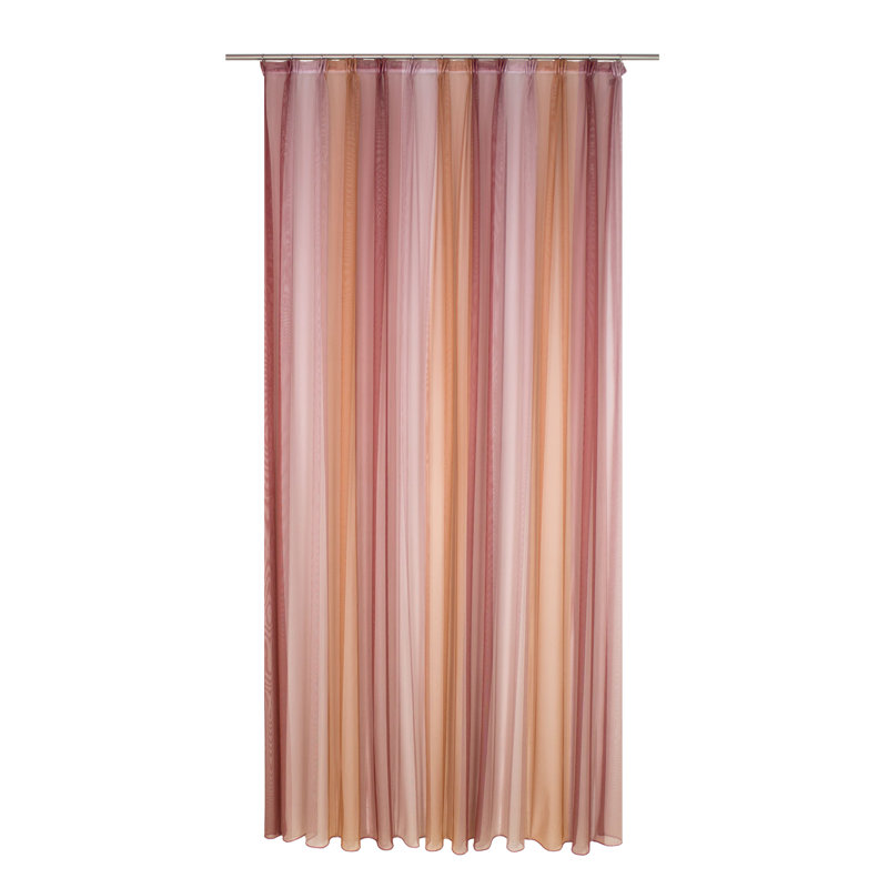 Knollview Pencil Pleat Semi Sheer Curtain, 450 W x 245 D cm
