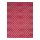 Pink Geometric Dhurrie Cotton Rug - 10' x 14'