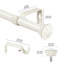 Tringle à rideaux simple 5/8 po avec embouts Chiodo-1651591417-1651591394