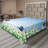 Ambesonne Colourful Top Flat Sheet Daisy with Butterflies King Multicolor