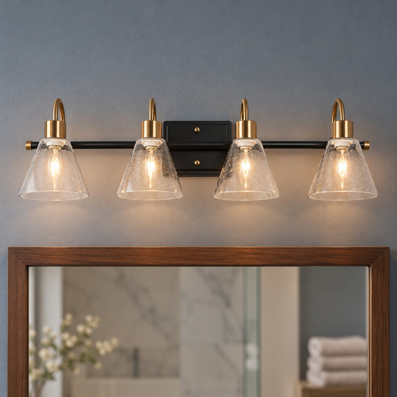 4-Light Dimmable Modern Vanity Light 