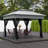 Quick-setup Metal Pop-up Shelter For Garden And Backyard Events