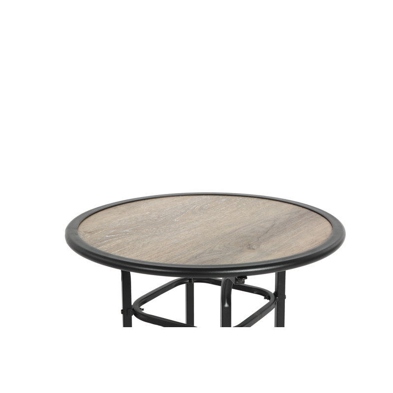 3Pcs Outdoor Bar Set, Gray