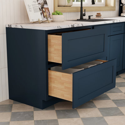 CASAINC Kitchen Cabinet Floor Base Cabinet With 2 Drawers
