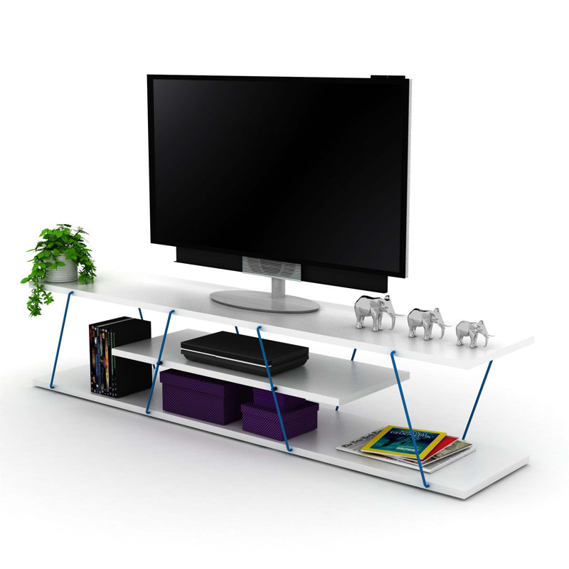 Meuble télé Furnishome, White/Blue