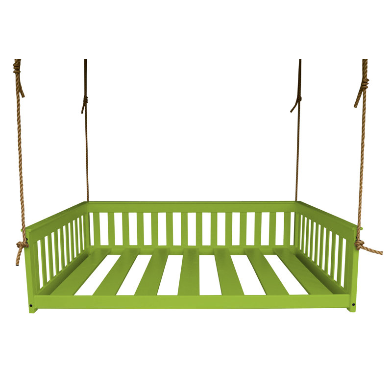 Lit de jour suspendu Carol Mission, Vert lime, Double